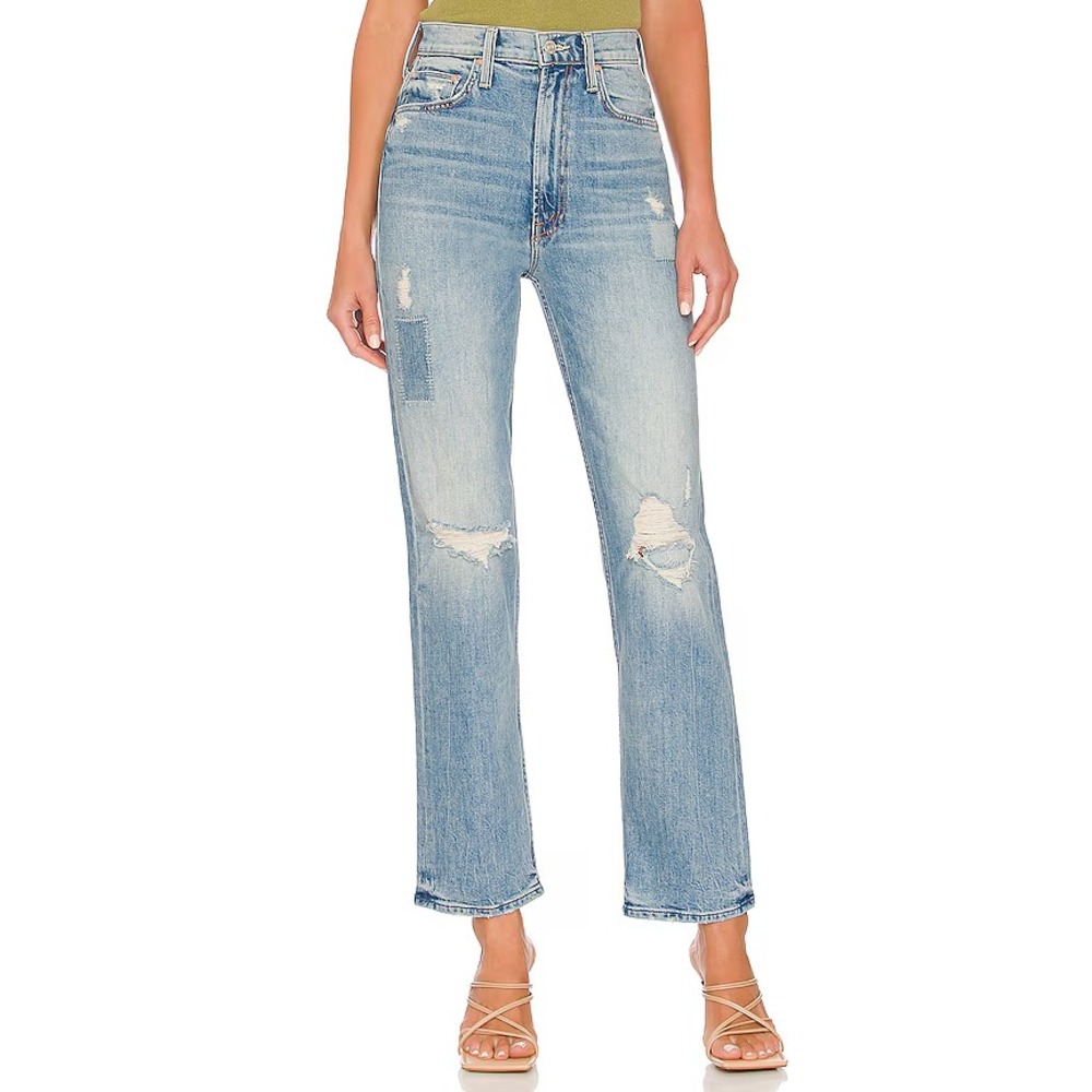 MOTHER SUPERIOR High Waisted Study Hover Jeans in We Are Castaways Women 24 $298
